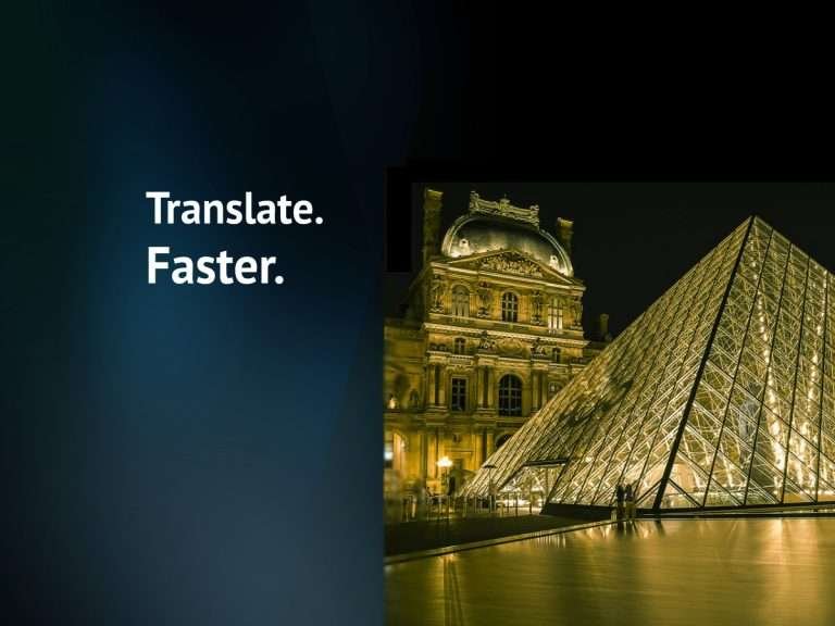 Translate Product Manuals in French. Faster