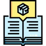 Icon illustrating controlled terminology management to ensure consistent product names, components, and instructions across translated manuals and technical documentation.
