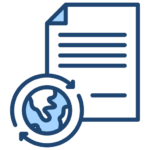 Icon representing controlled terminology management to ensure consistent language across state agencies and statewide programs