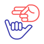 Icon representing ASL interpreting services for government meetings and public services