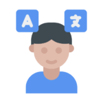 Human-led translation by qualified linguists, symbolizing professional language expertise, manual translation accuracy, and human judgment without AI automation