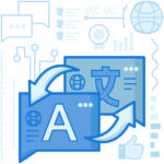 Secure content handling and data governance in Best of Both translation services, illustrating protected AI-assisted multilingual workflows with controlled access and oversight
