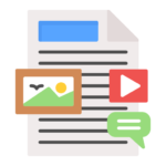 Icon representing subject-matter linguists translating public-sector documents for state agencies and government programs