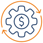 Cost-effective translation and interpreting services icon