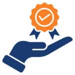 Certified quality and reliable translation services icon