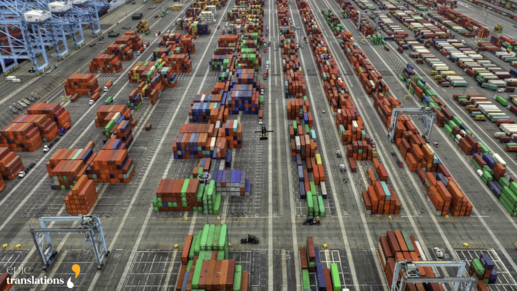 Multilingual documentation supporting international supply chain operations