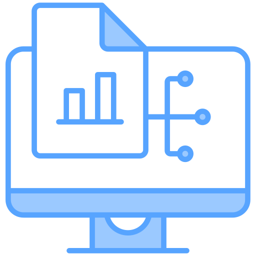 Icon representing centralized language service reporting and analytics