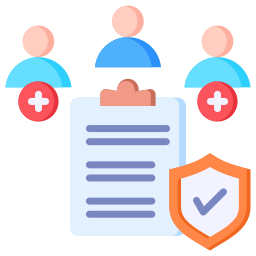 overnance and accountability icon showing a shield with compliance and oversight controls.